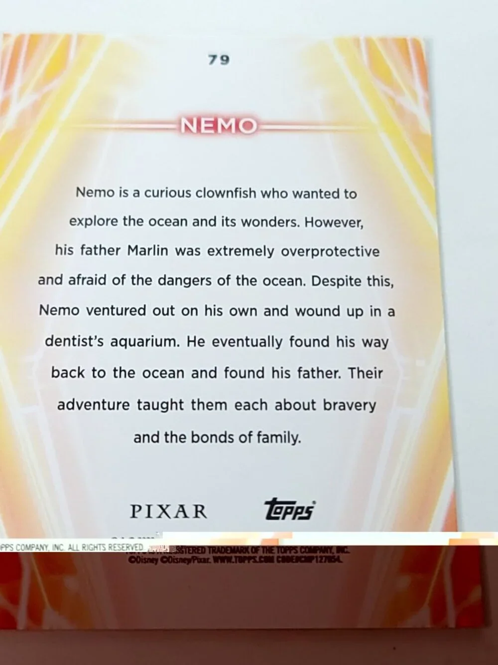 Nemo Topps 2026 Disney Neon Holo Parallel Refractor Limited 117/199 - Picture 4 of 4